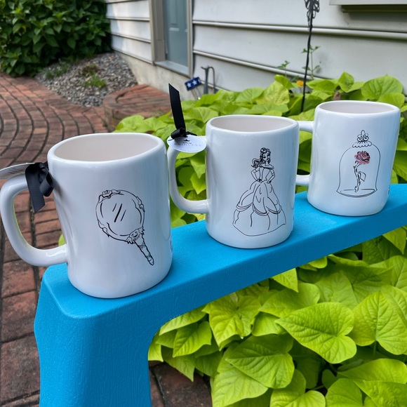 Set of 3 Rae Dunn x Disney beauty and the beast mugs - Picture 2 of 8